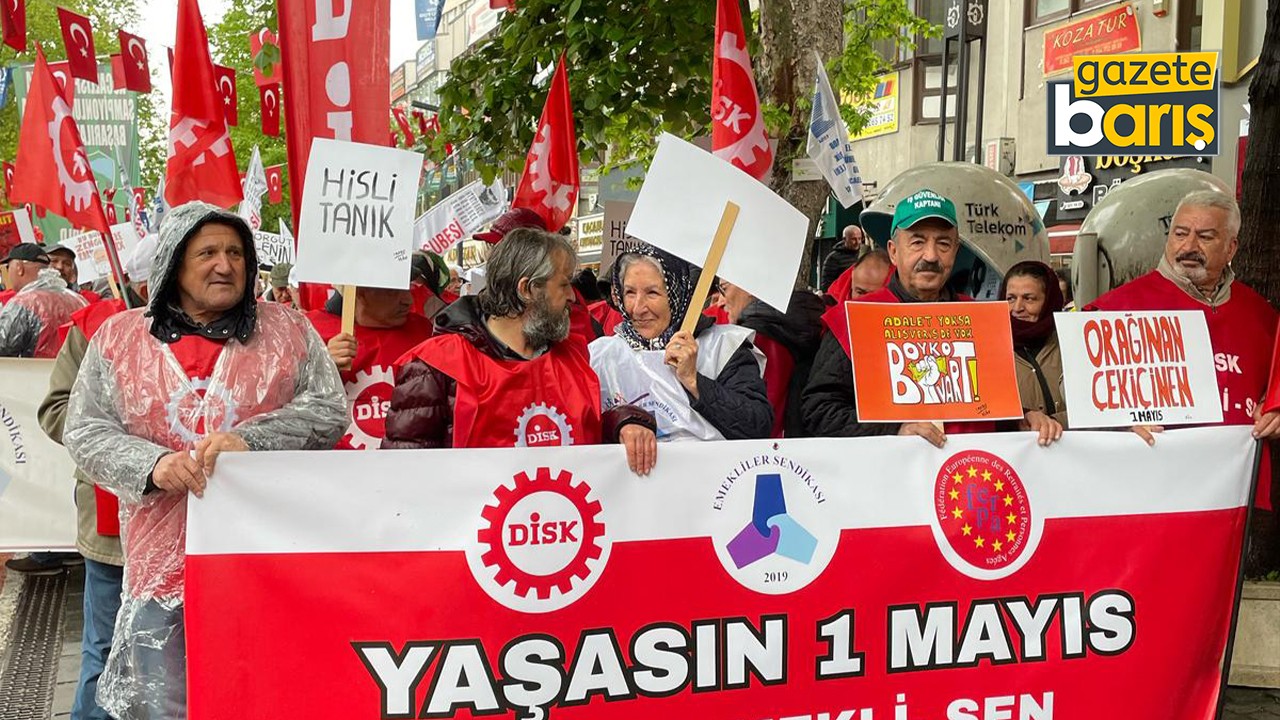 Kocaeli’de yağmur altında 1 Mayıs’tan renkli görüntüler