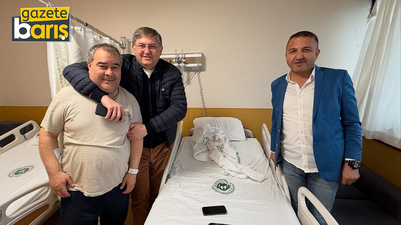 Kösali’ye hastanede moral ziyareti