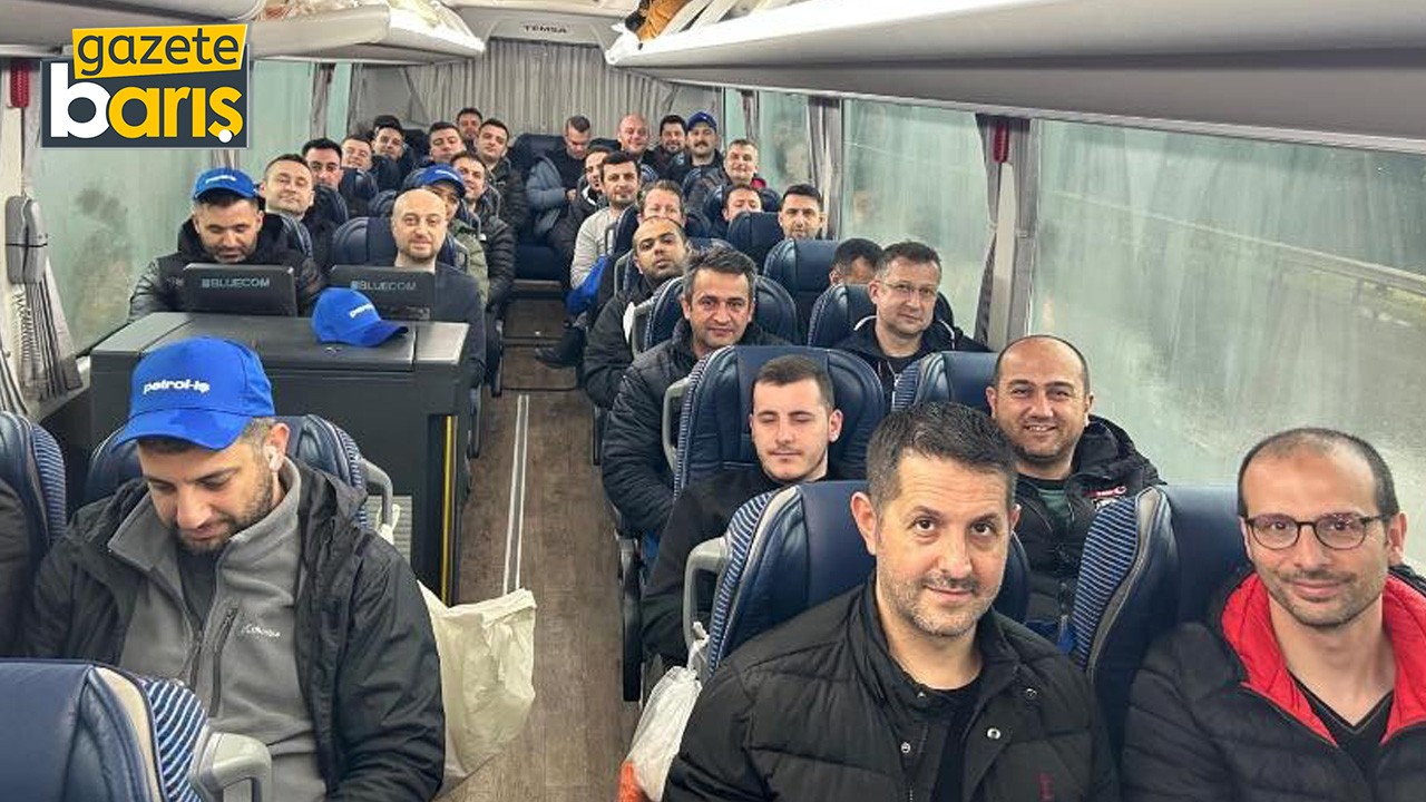 TÜPRAŞ Kocaeli işçileri, Kartal mitingi için yola çıktı