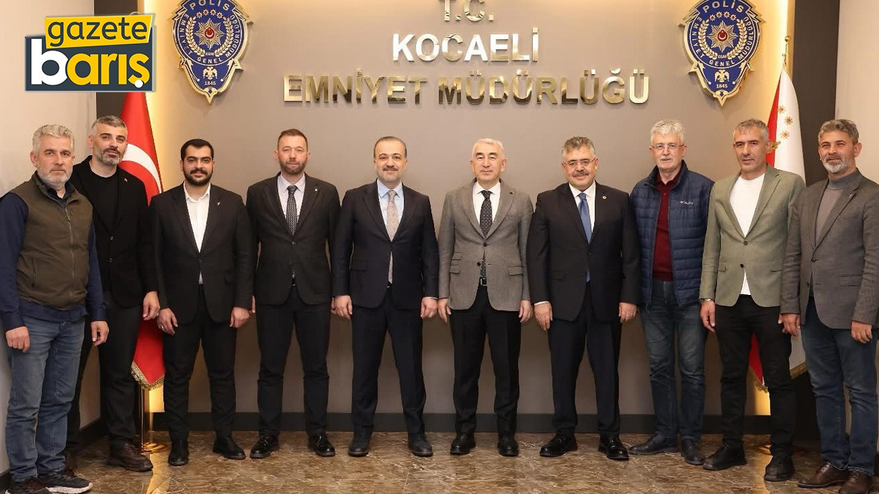 “Çirkin saldırıları kınıyoruz” AKP’liler, Kocaeli Emniyet Müdürlüğü’nde