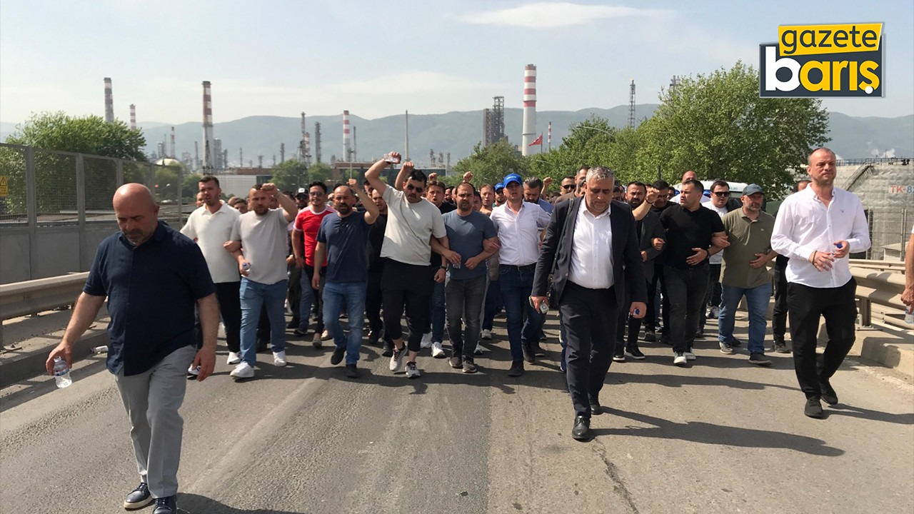 TÜPRAŞ’ta görülmemiş eylem! Yolu kapatan işçiler istifa dilekçesi verecek