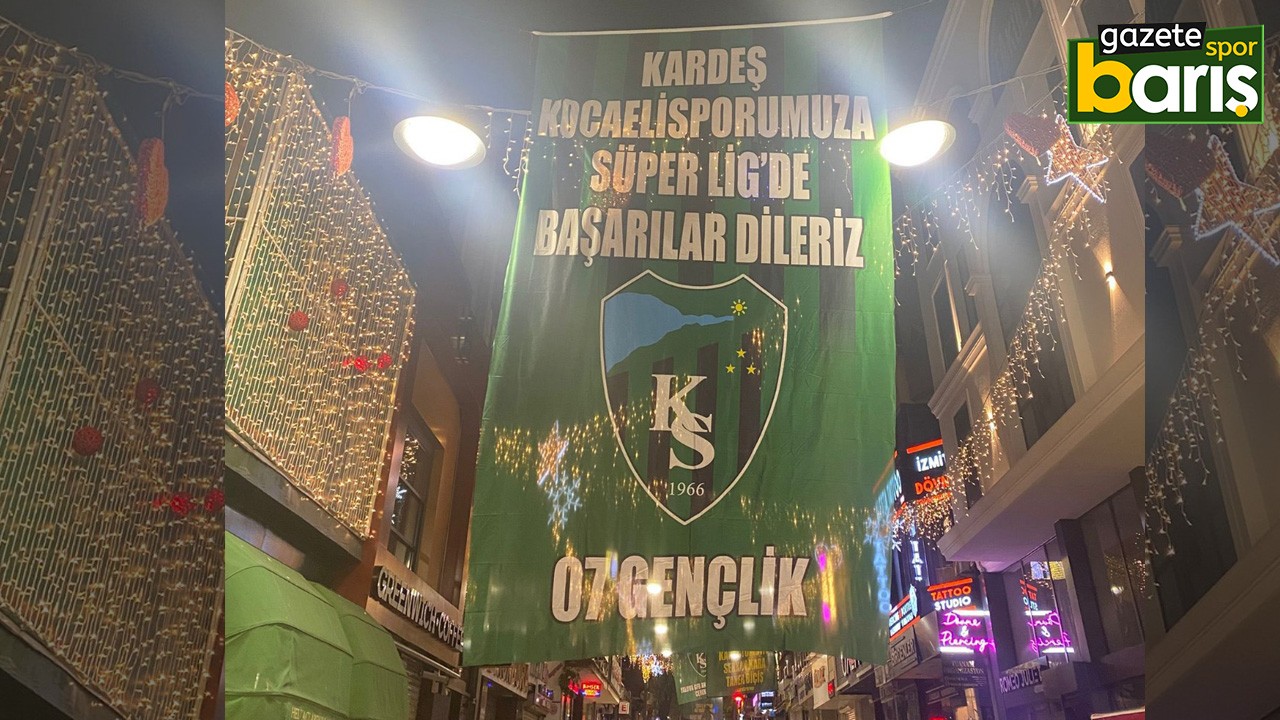 Kocaelispor’un kardeşinden bayrak jesti