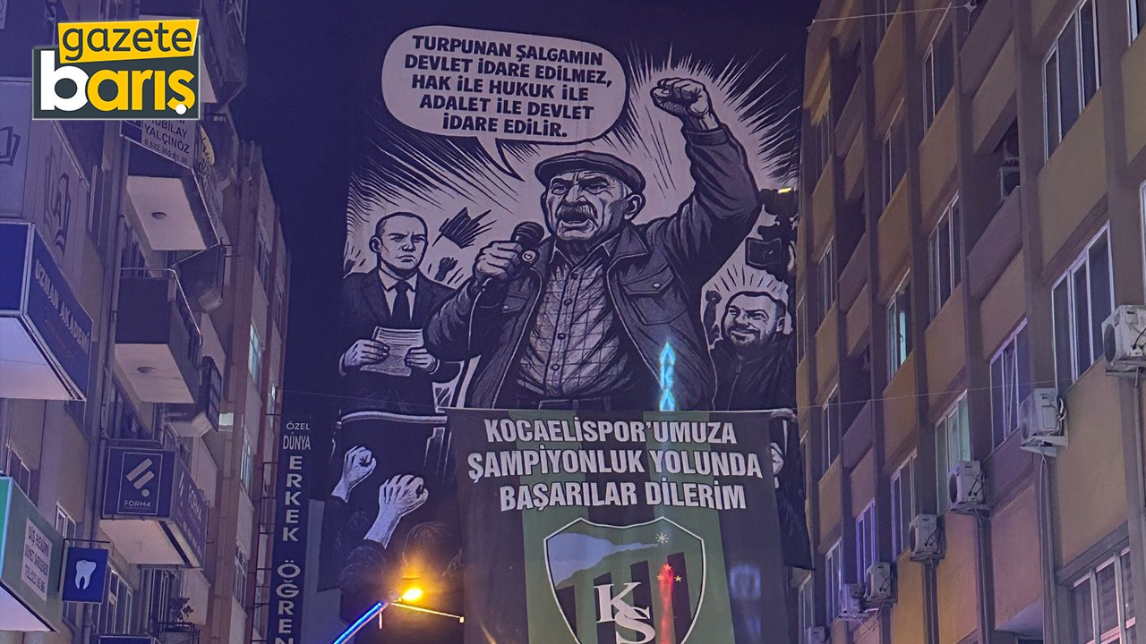 Yıldızlı, o sözü İzmit'in merkezine astı!