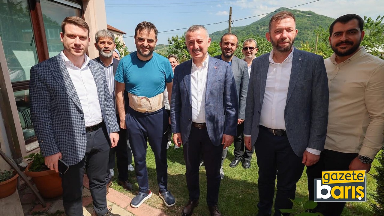Büyükakın’dan Özlü’ye “geçmiş olsun” ziyareti