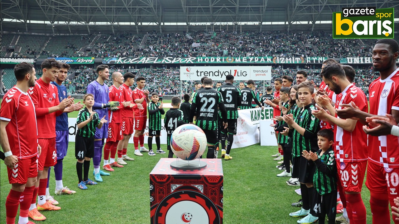 Şampiyon Kocaelispor son maçına alkışlarla çıktı