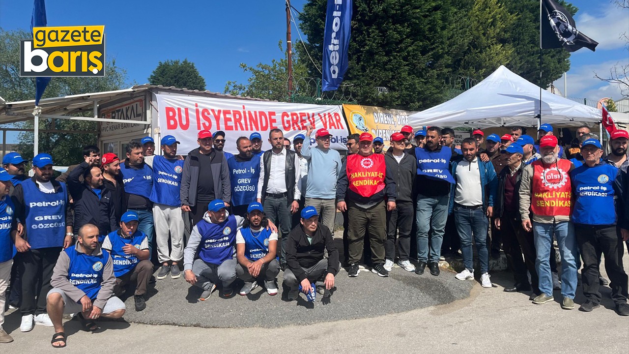 Nakliyat-İş’ten grevdeki işçilere ziyaret