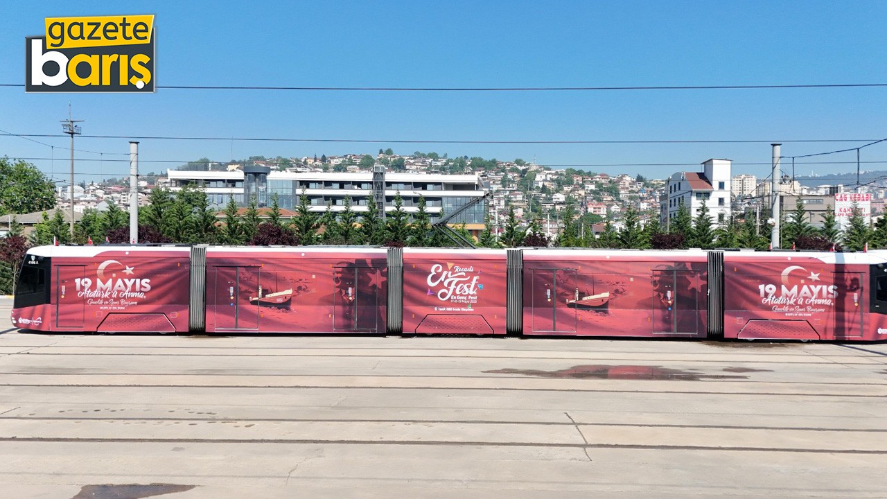 Kocaeli’de otobüs ve tramvaylara 19 mayıs dokunuşu