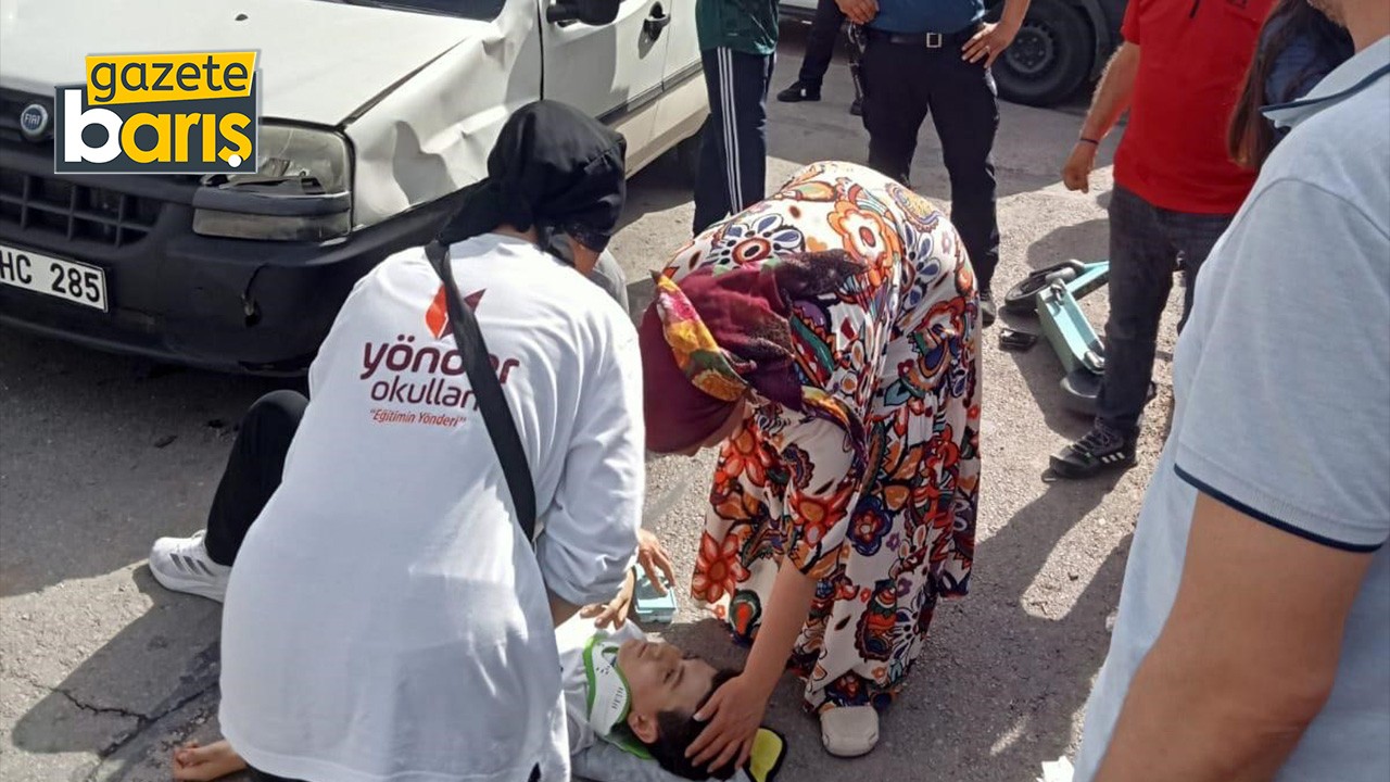 Kocaeli'de scooter kazası! 2 çocuk yaralandı