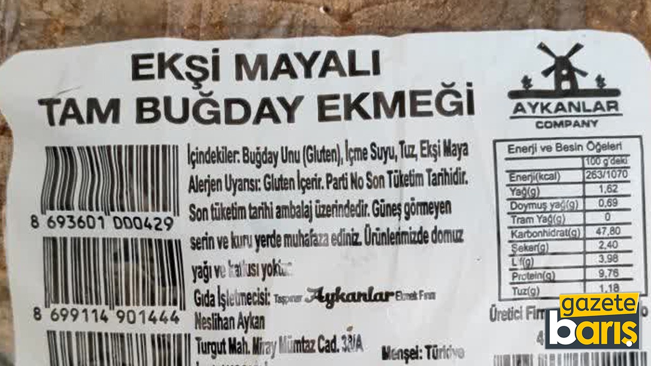 Marketten aldığı ekmek isyan ettirdi