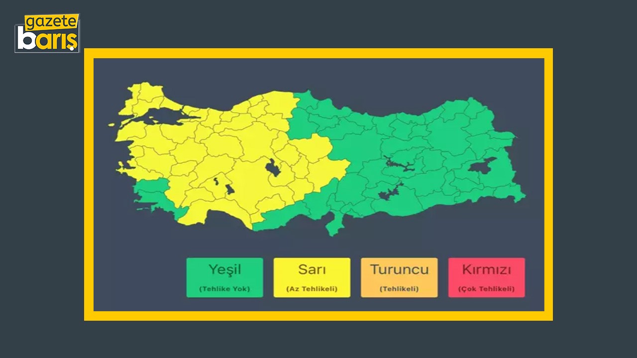 Kocaeli için sarı kodlu yağmur uyarısı!