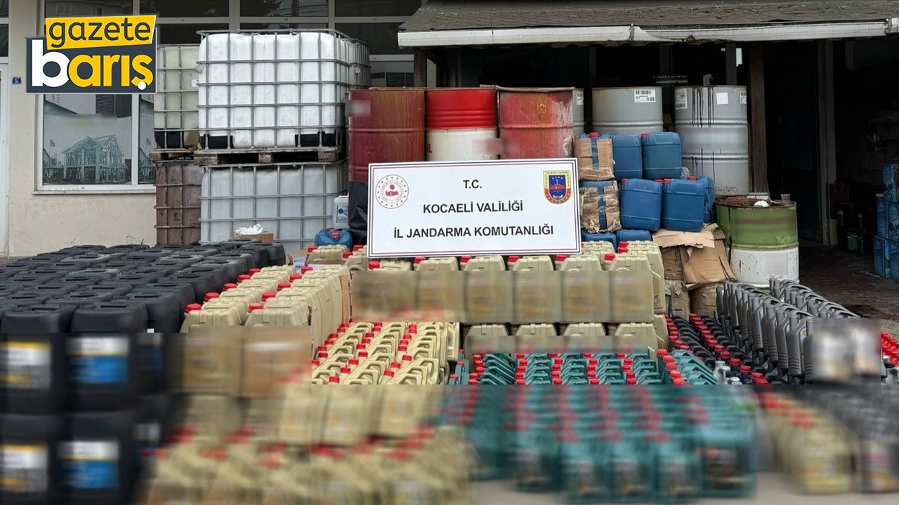 Kocaeli’de sahte madeni yağ operasyonu