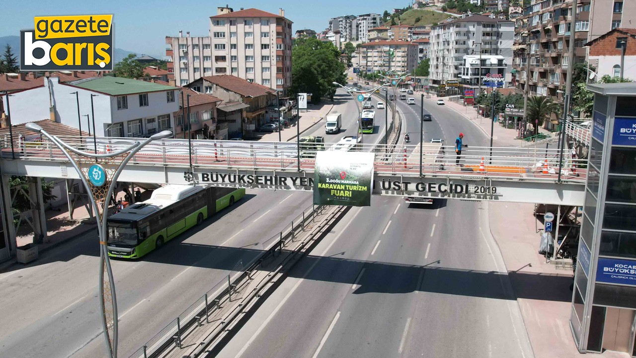 Kocaeli’deki üst geçit modern bir görünüme kavuştu