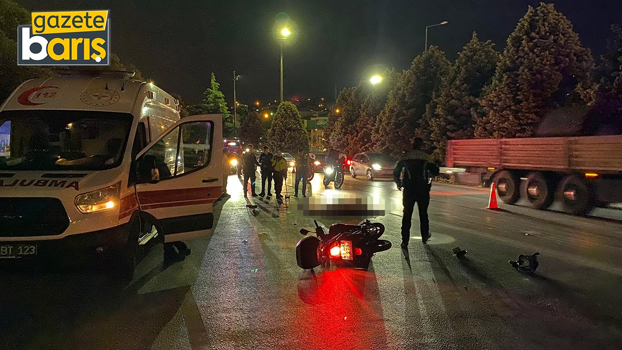 İzmit’te feci kaza: Tır motosiklet sürücüsünü ezdi