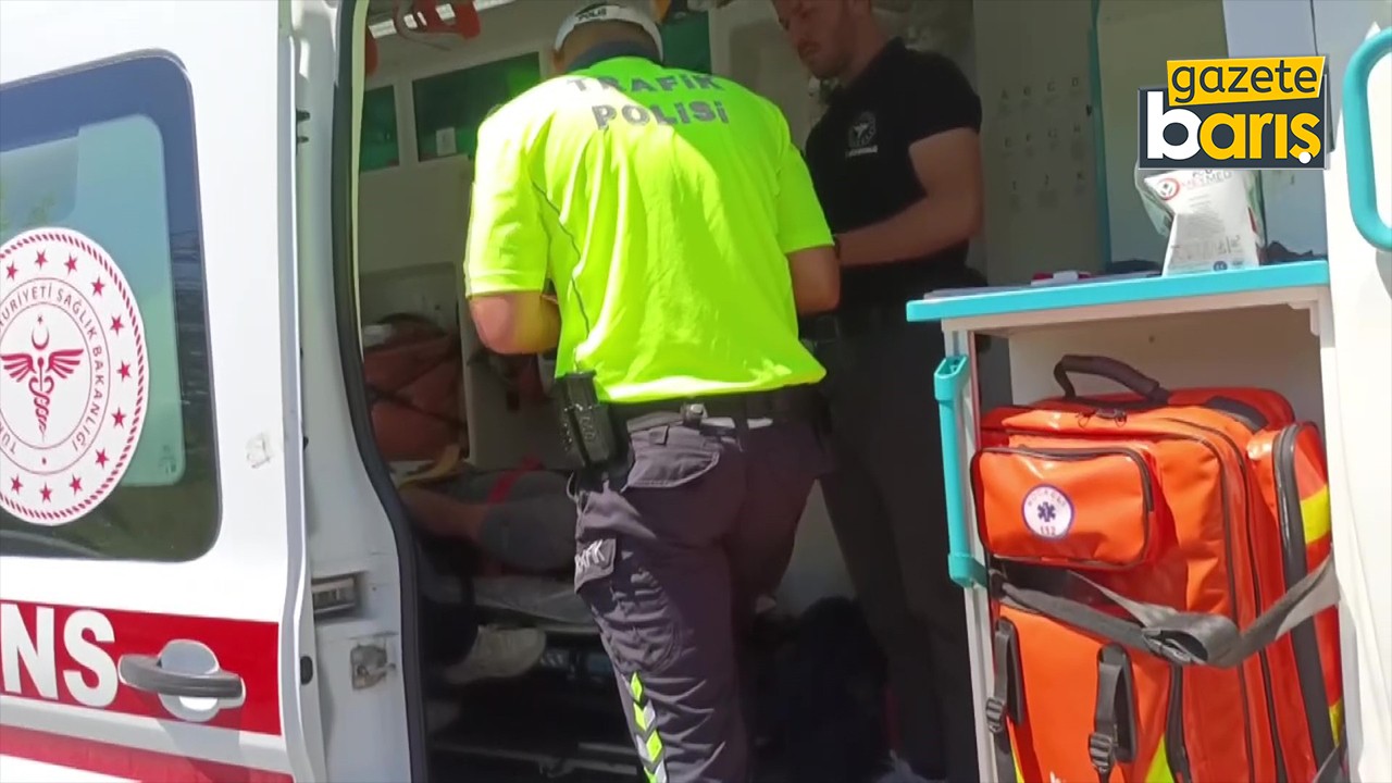 Kocaeli’de motosiklet kazası: Dengesini kaybedip düştü!