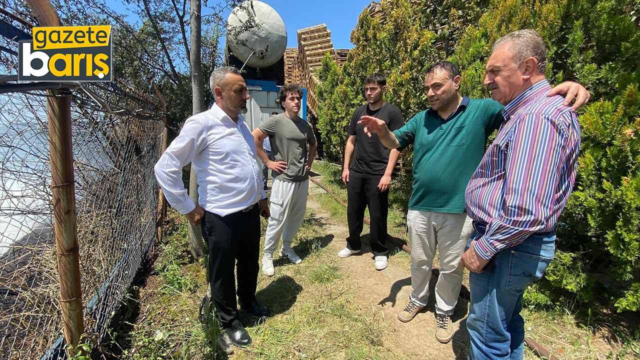 CHP’li Çiler İdris Şimşek’le yangın yerine gitti