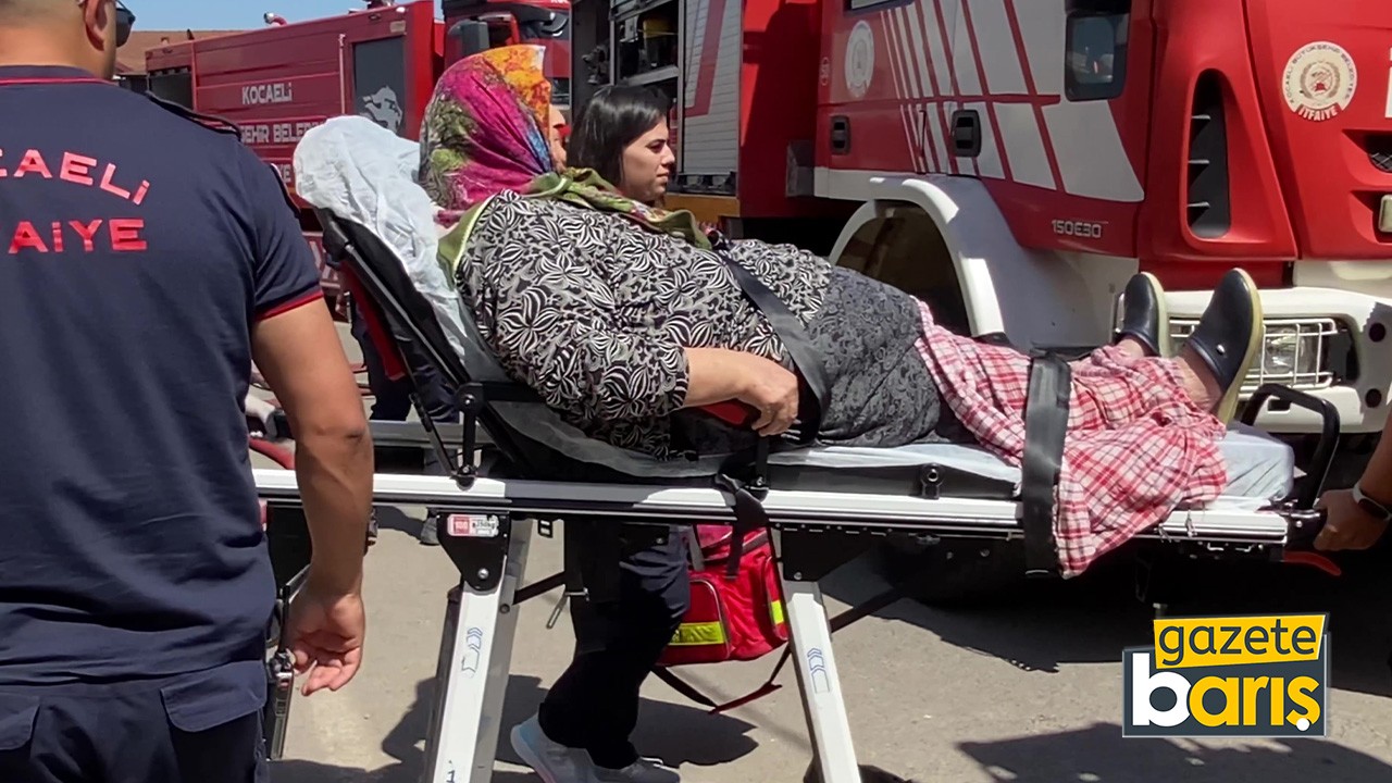 Başiskele'de yangın paniği: Yaşlı kadın fenalık geçirdi!