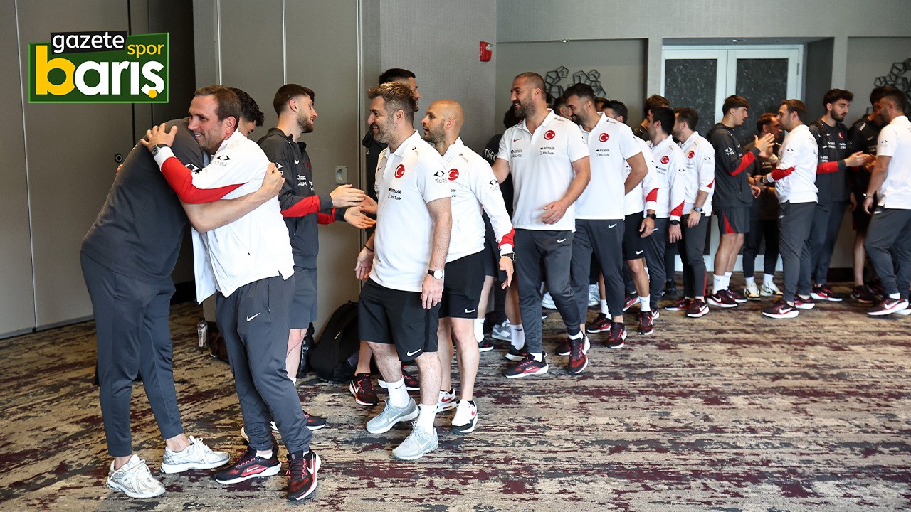 A Milli Takım'da bayramlaşma töreni yapıldı