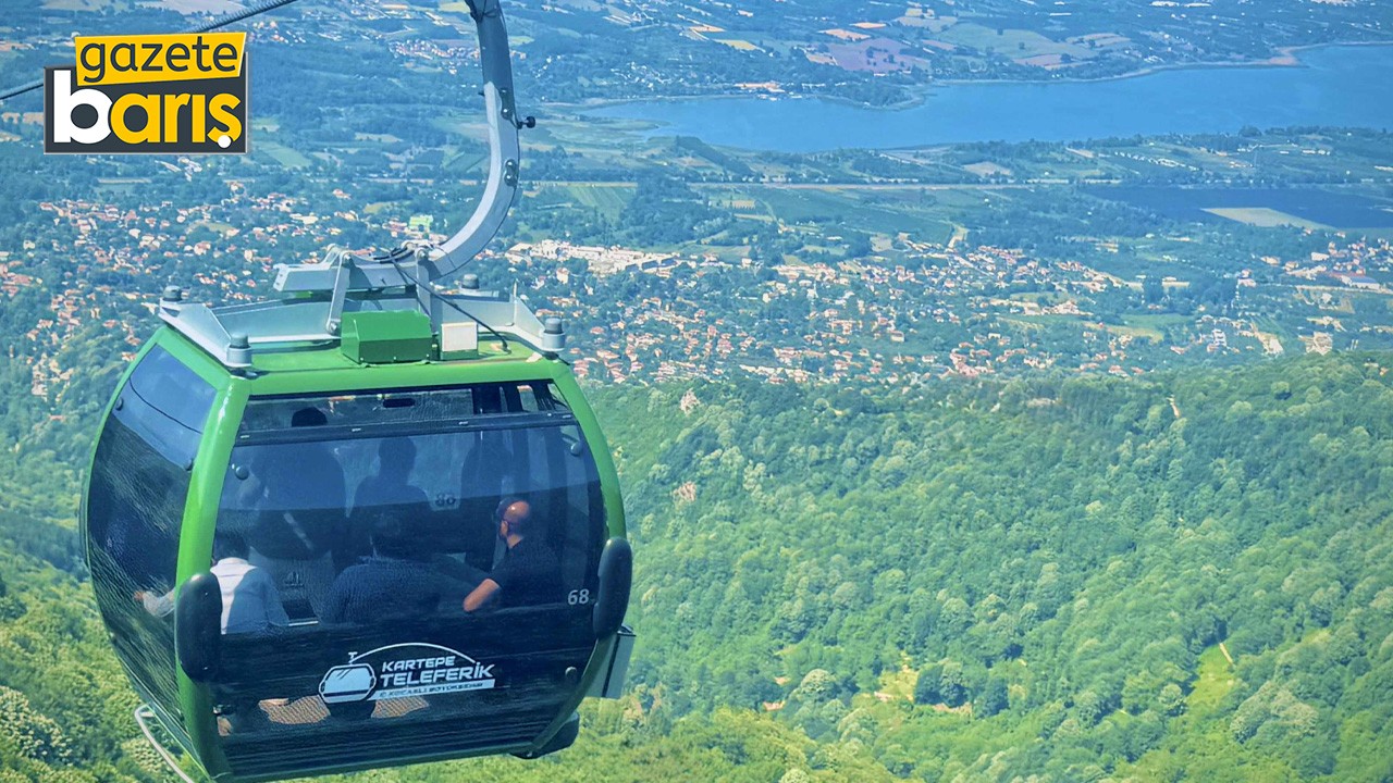 Kartepe teleferik, bayram tatilinde binlerce kişiyi ağırladı
