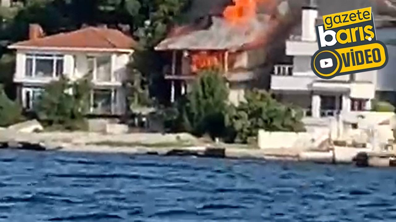 Darıca'daki lüks villada yangın çıktı