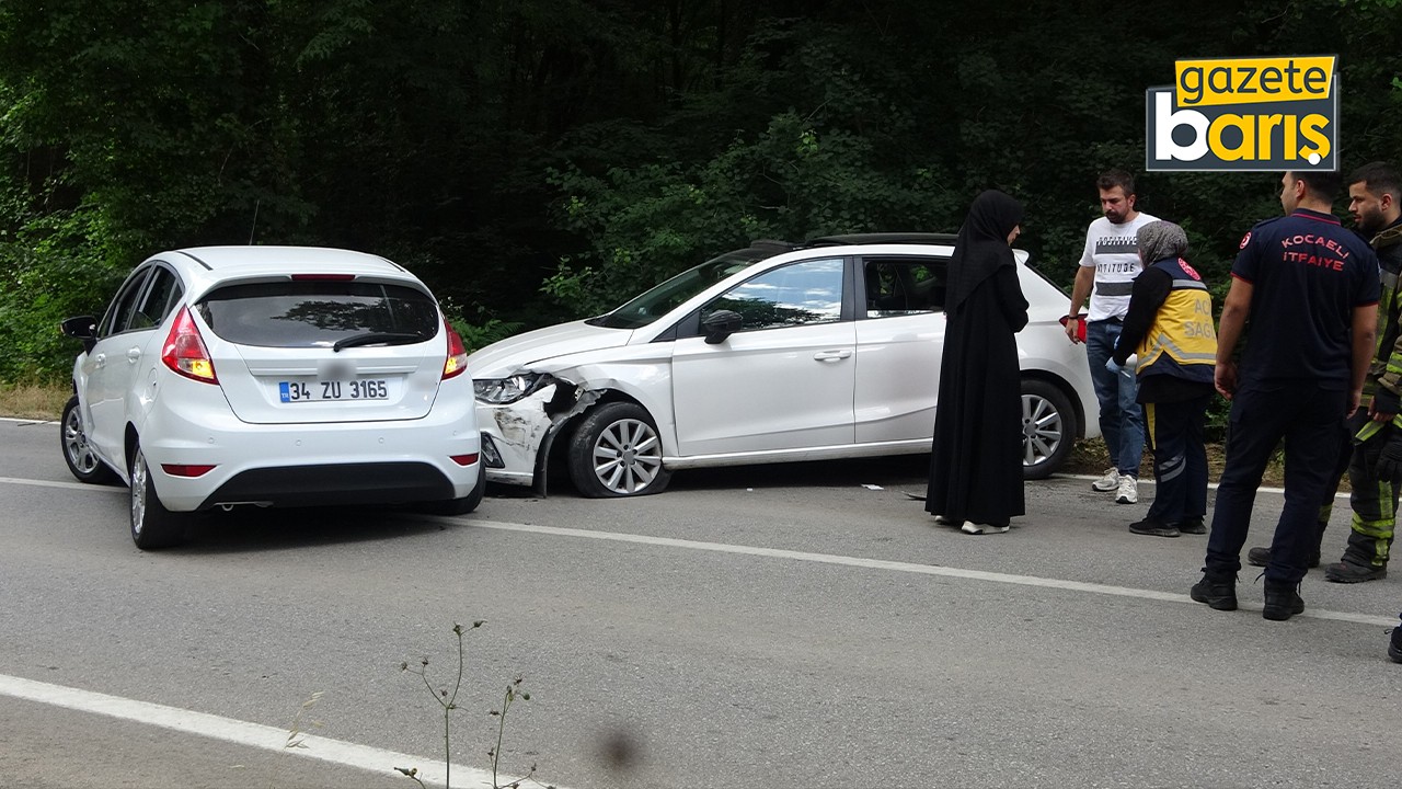 Kocaeli’de korkutan kaza: İki araç çarpıştı, 1’i çocuk 6 yaralı