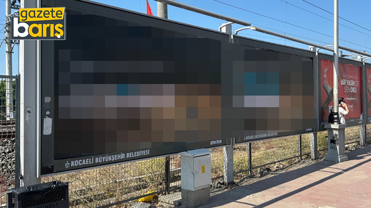 Kocaeli’de dikkat çeken isimsiz afişler