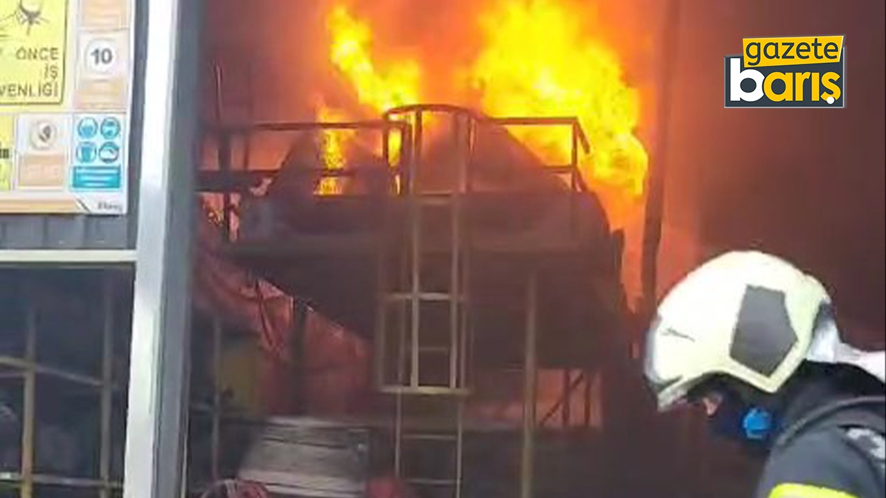 Kocaeli'deki fabrika yangını söndürüldü