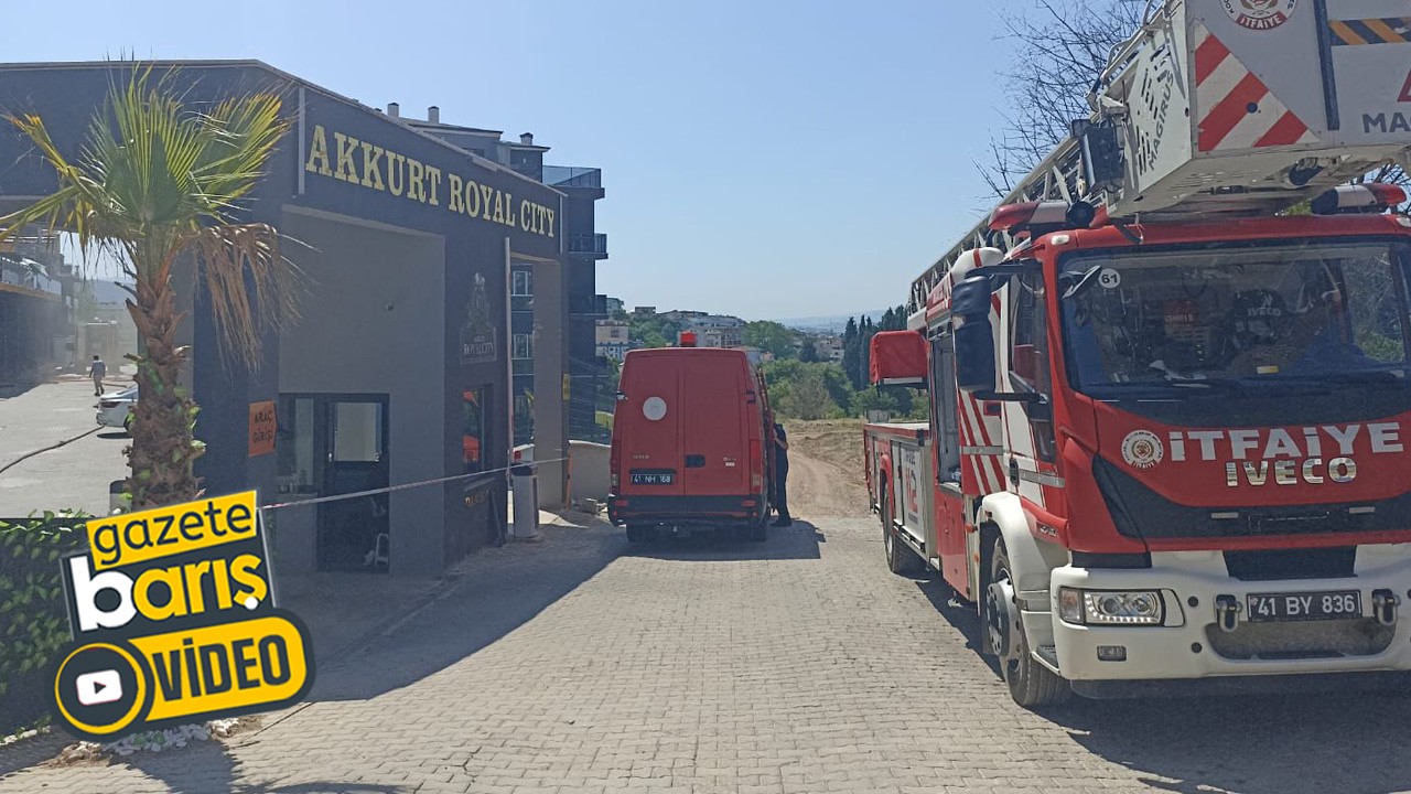 Başiskele’deki lüks sitenin saunasında yangın!