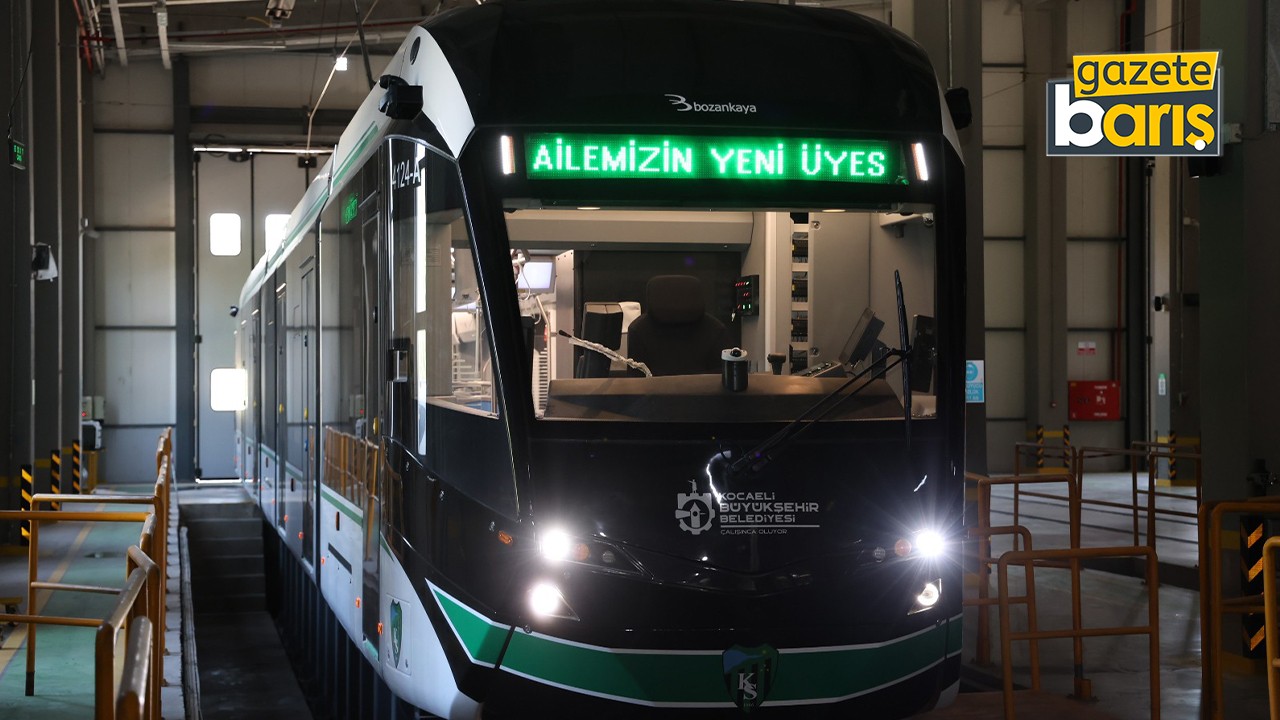 Şehir içi ulaşıma takviye: Kocaeli’de 6’ncı yeni tramvay raylarda