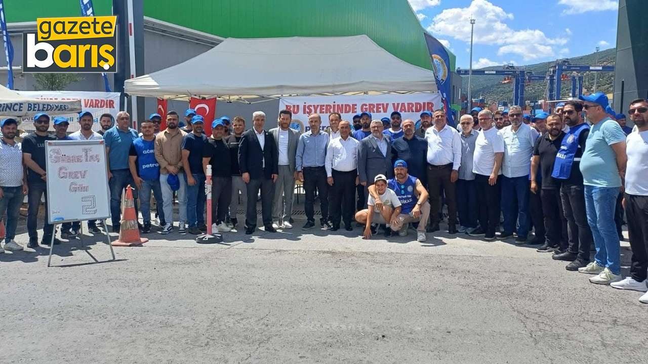 GÜBRETAŞ grevinde işçinin morali yüksek