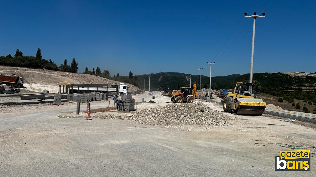 İlimtepe yolları toz duman içinde