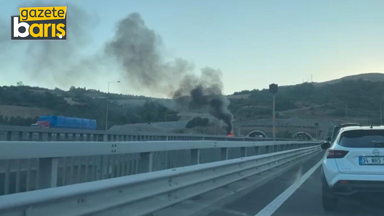 Kocaeli’de kamyon alev topuna döndü