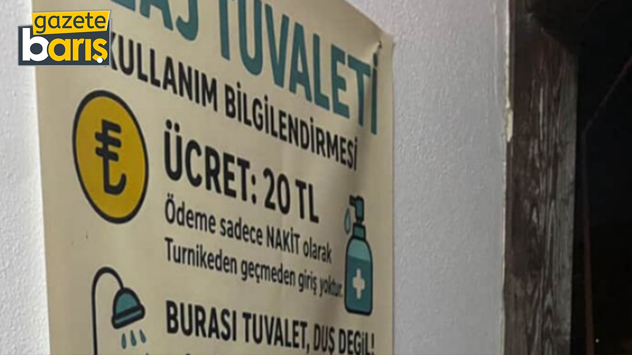 Kerpe halk plajında 20 liraya tuvalet!