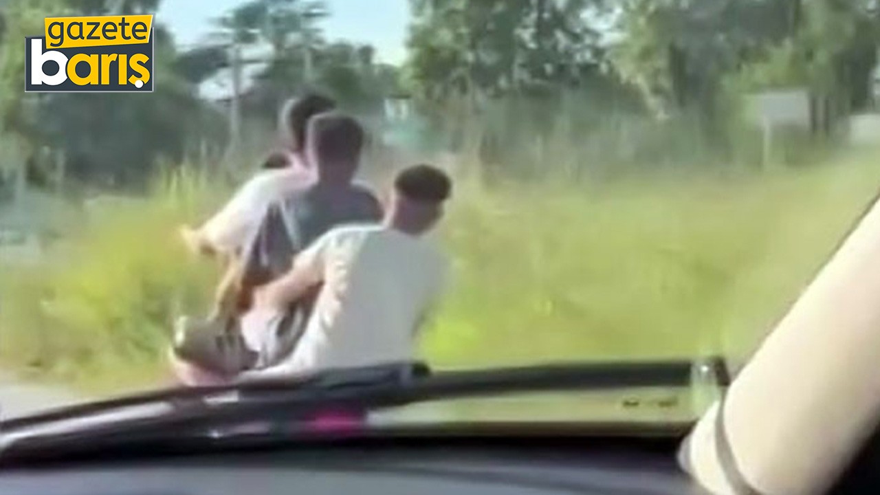 Komşuda akıllara durgunluk veren görüntüler