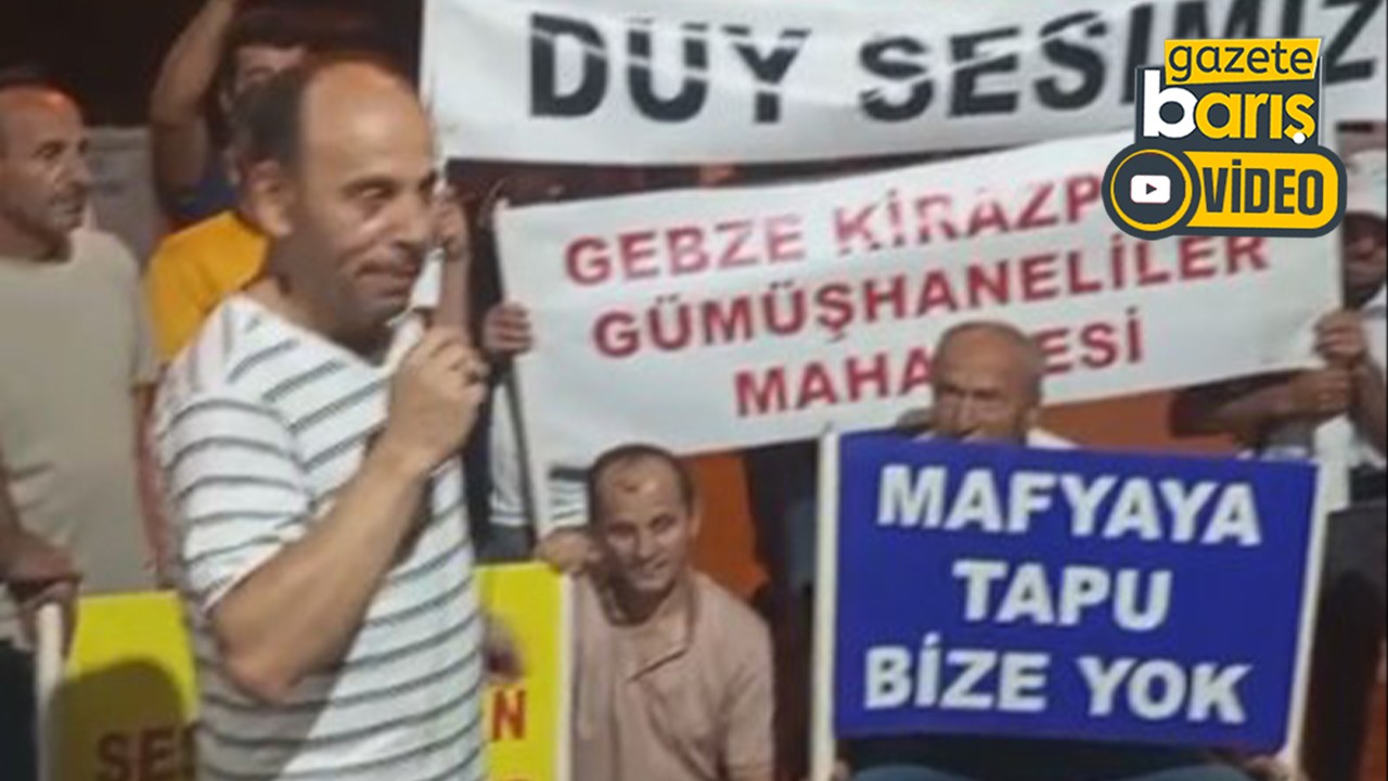 Mahalle sakinleri tapuları için yürüdü