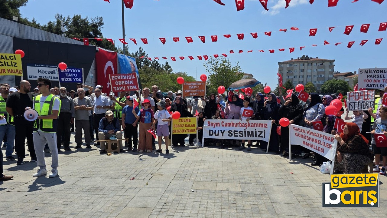 Mahalleliler cumhurbaşkanına seslendi
