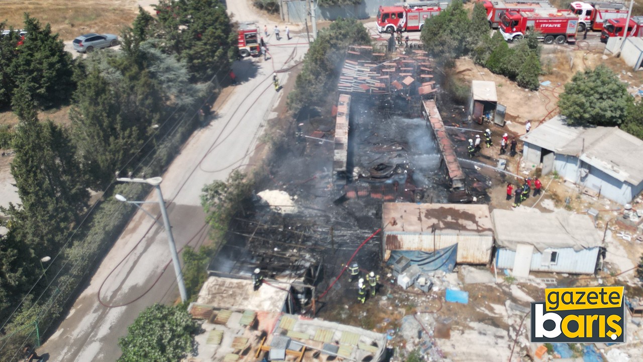 Gebze yediemin otoparkında yangın