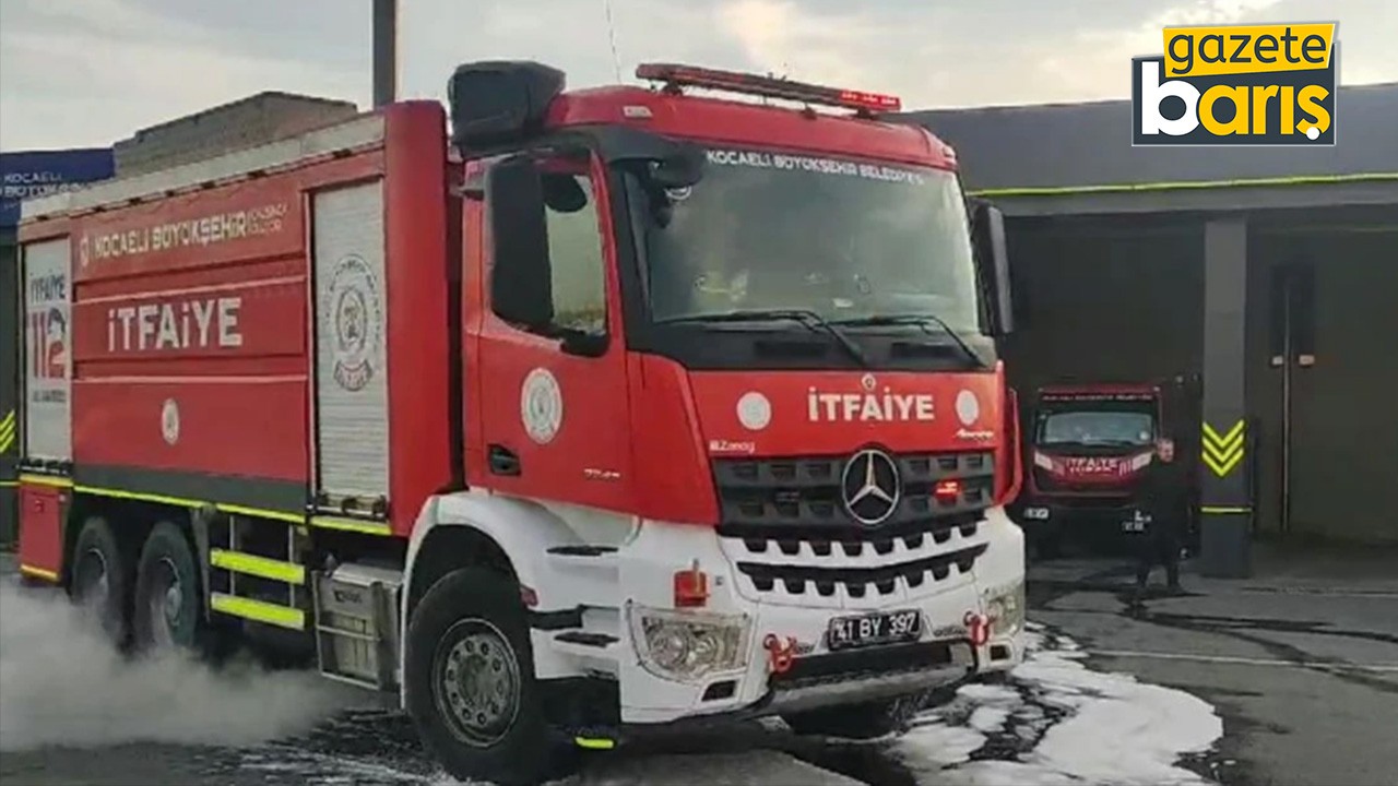 Kocaeli itfaiyesinin köpüğü İstanbul'dan