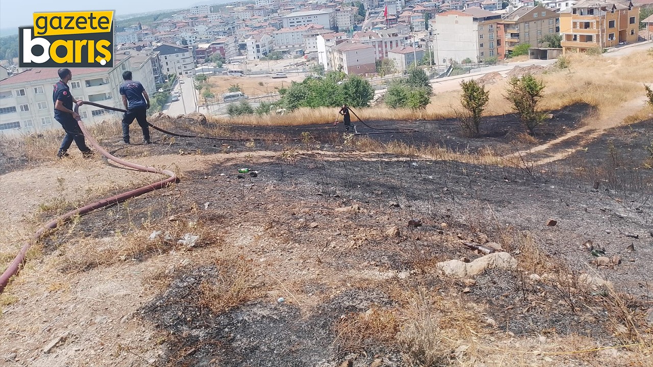 Gebze'de korkutan yangın