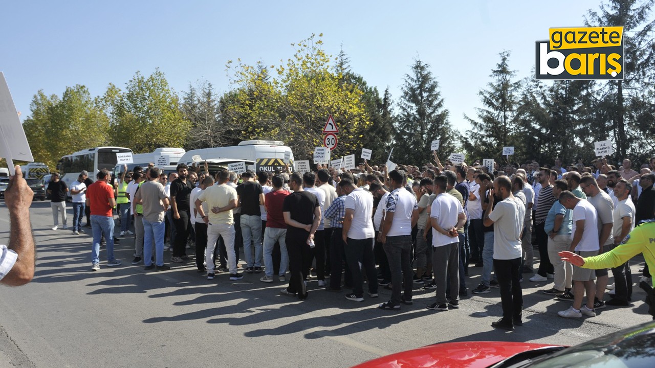 Servisçiler S Belgesi’ni protesto ettiler