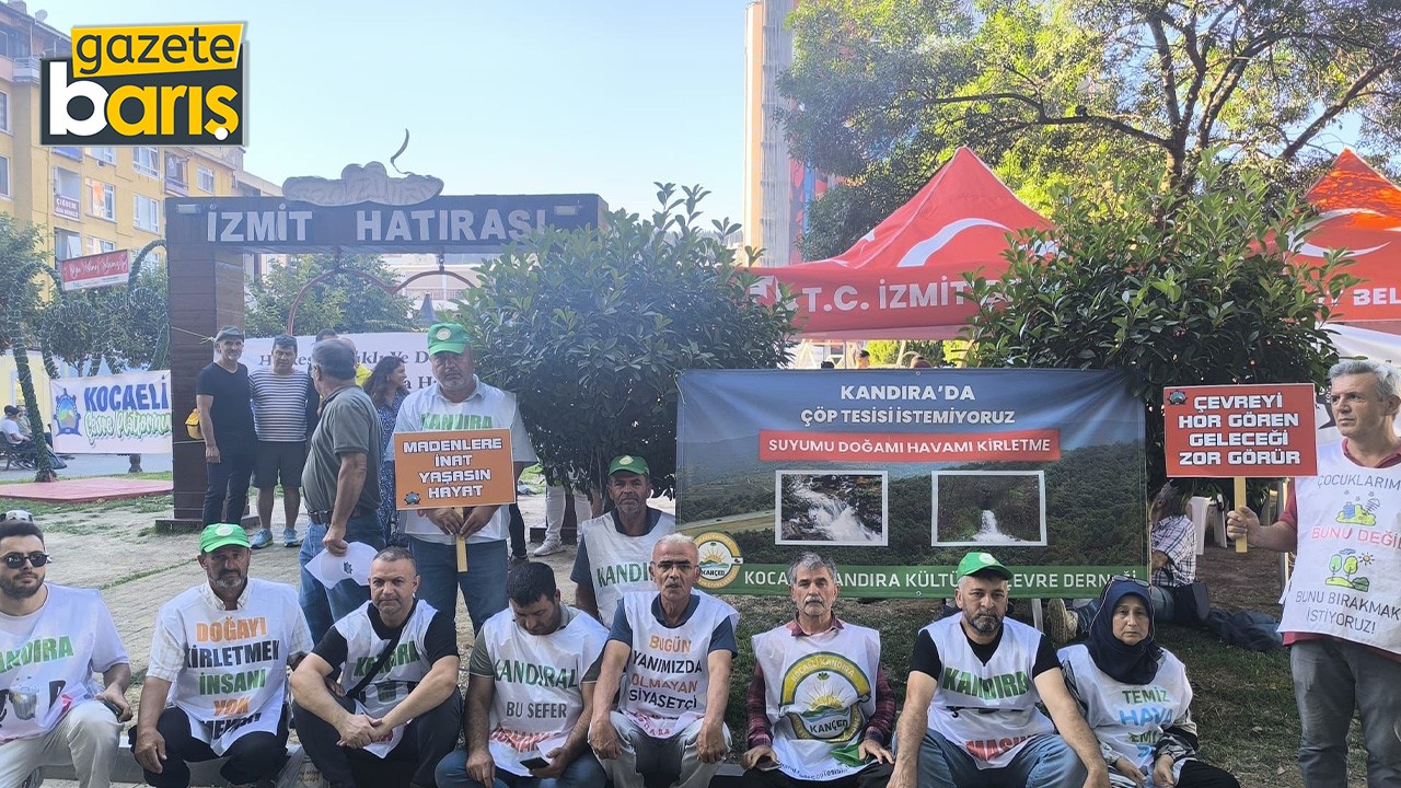 Çevreciler İzmit'te oturma eylemi başlattı!
