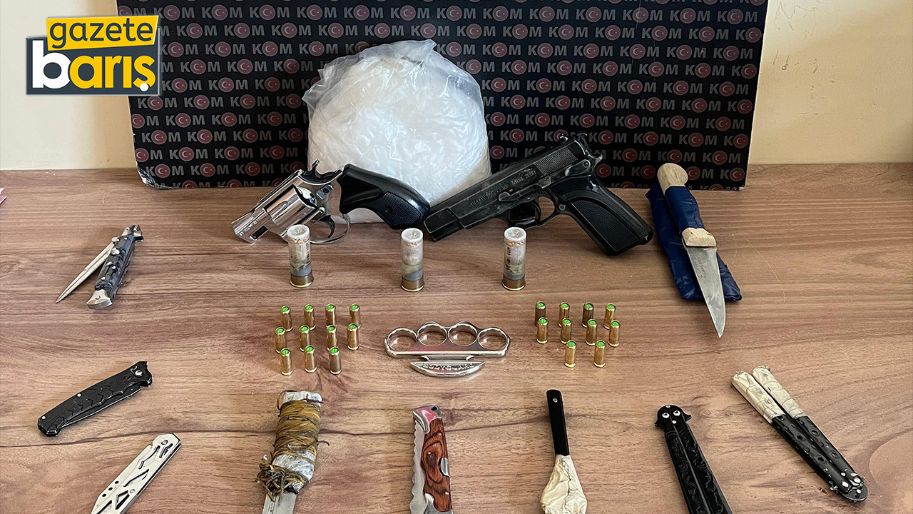 Kocaeli'de silah ve uyuşturucu operasyonu