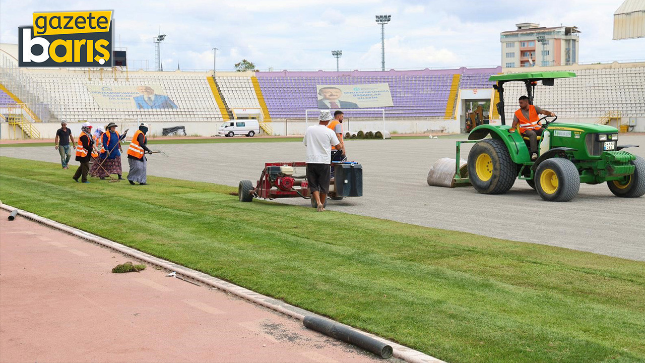 Alaettin Kurt Stadyumu yeni sezona hazırlanıyor