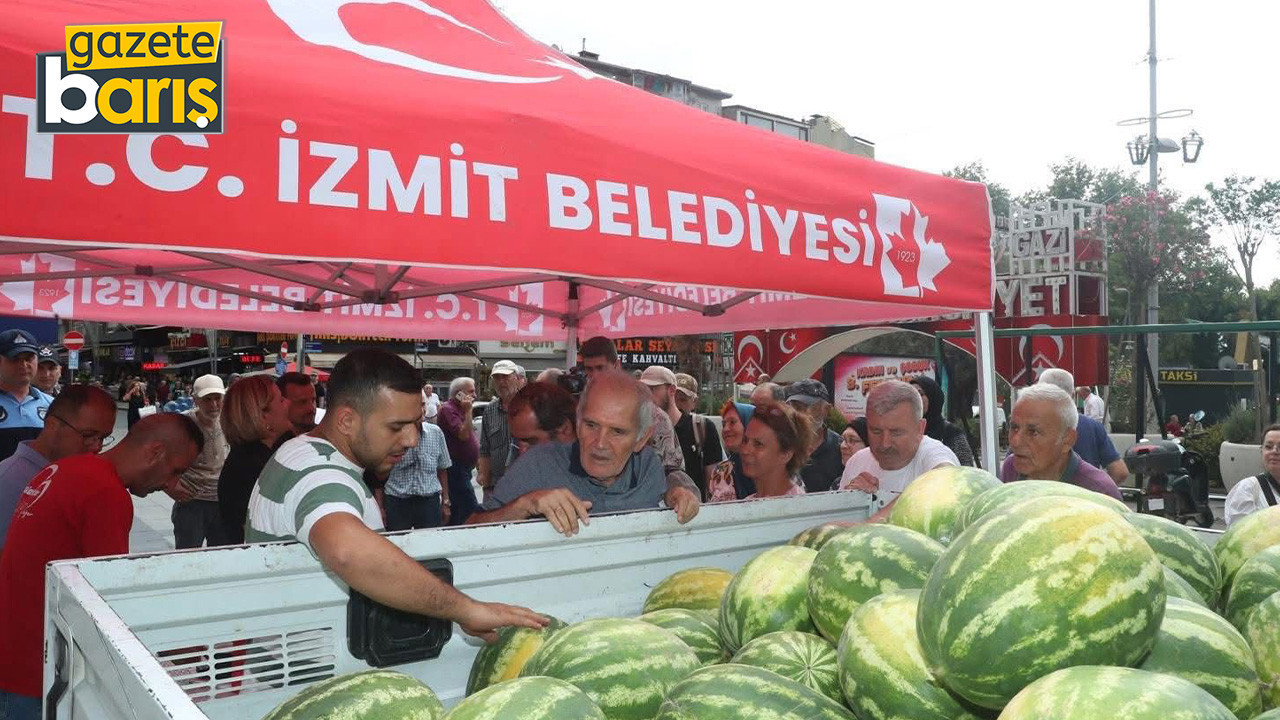 İzmit Belediyesi, belediye önünde ucuz karpuz satacak