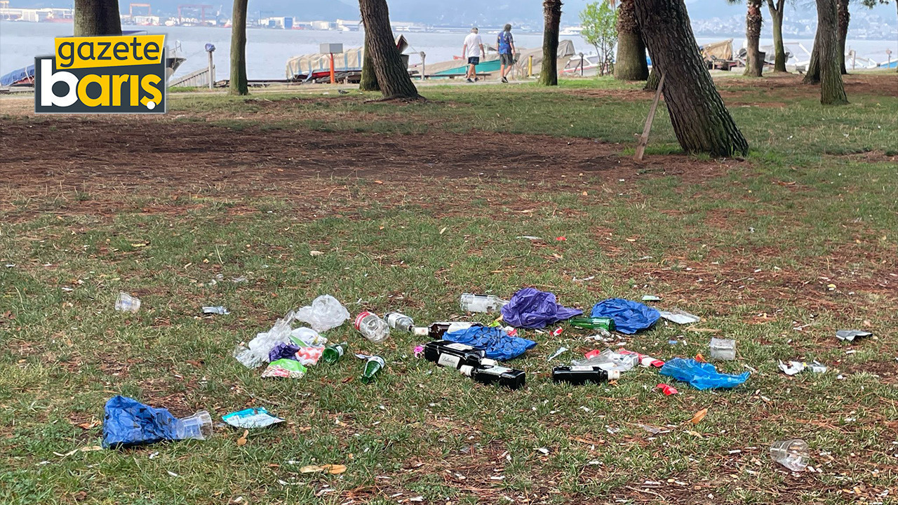 Plajyolu Sahili’nde çirkin görüntüler