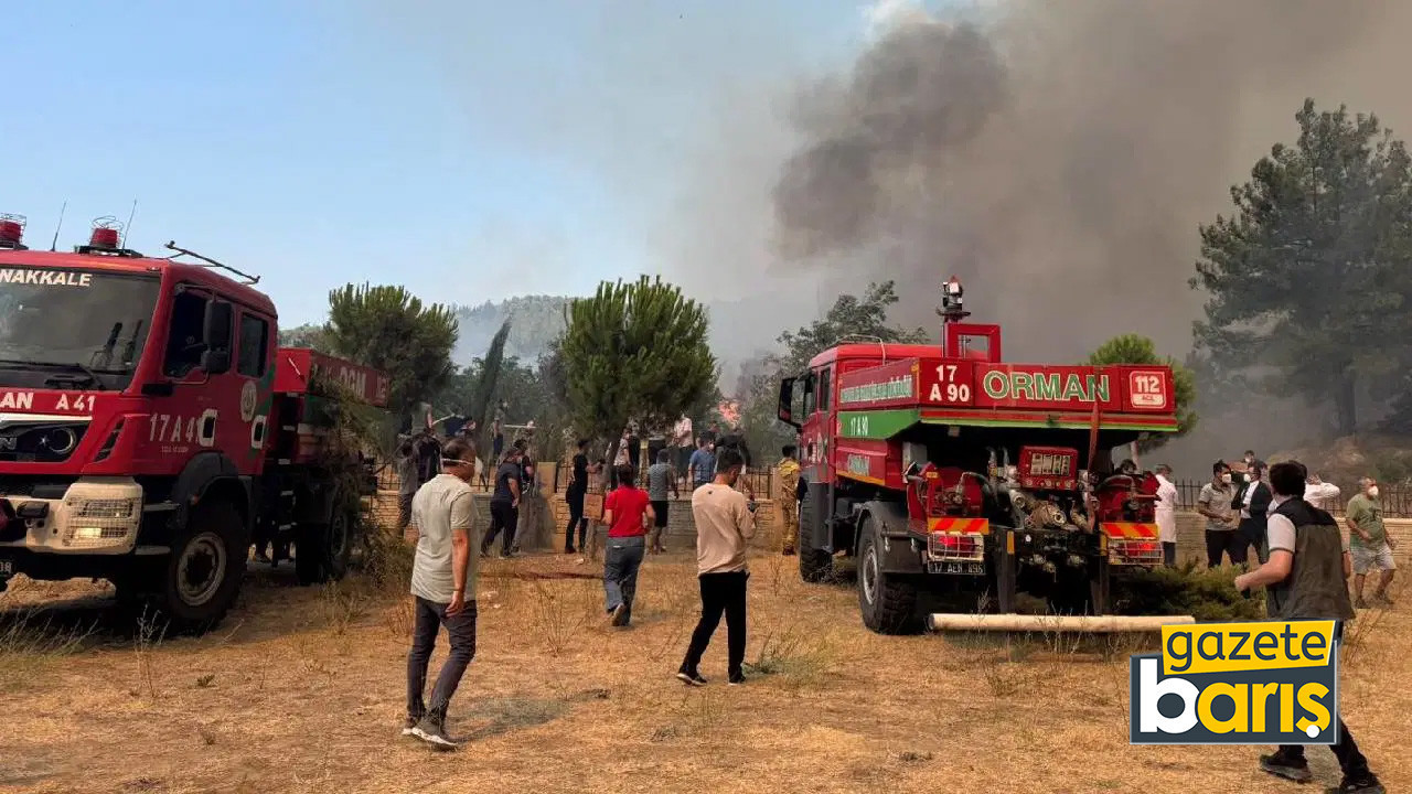 Çanakkale'deki orman yangını kontrol altına alındı