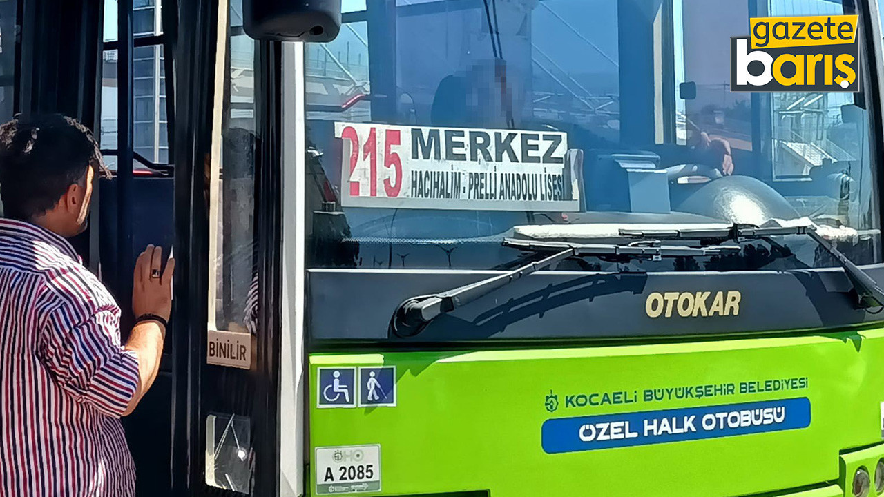 Sopayla yolcu kovaladı. Polis gelince kendi boynuna bıçak dayadı!