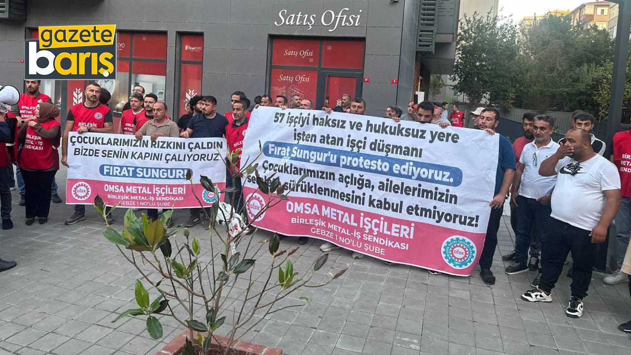 Kocaelili işçiler patronun evi önünde eylem yaptı!