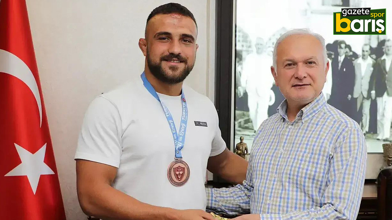 Başarılı güreşçiye Çalık'tan tebrik