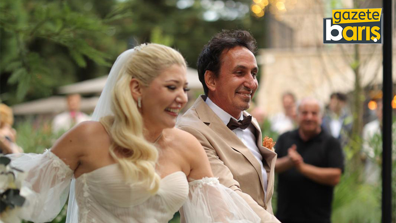 Serkan Güyük ve Sinem Gencel muhteşem bir törenle evlendi