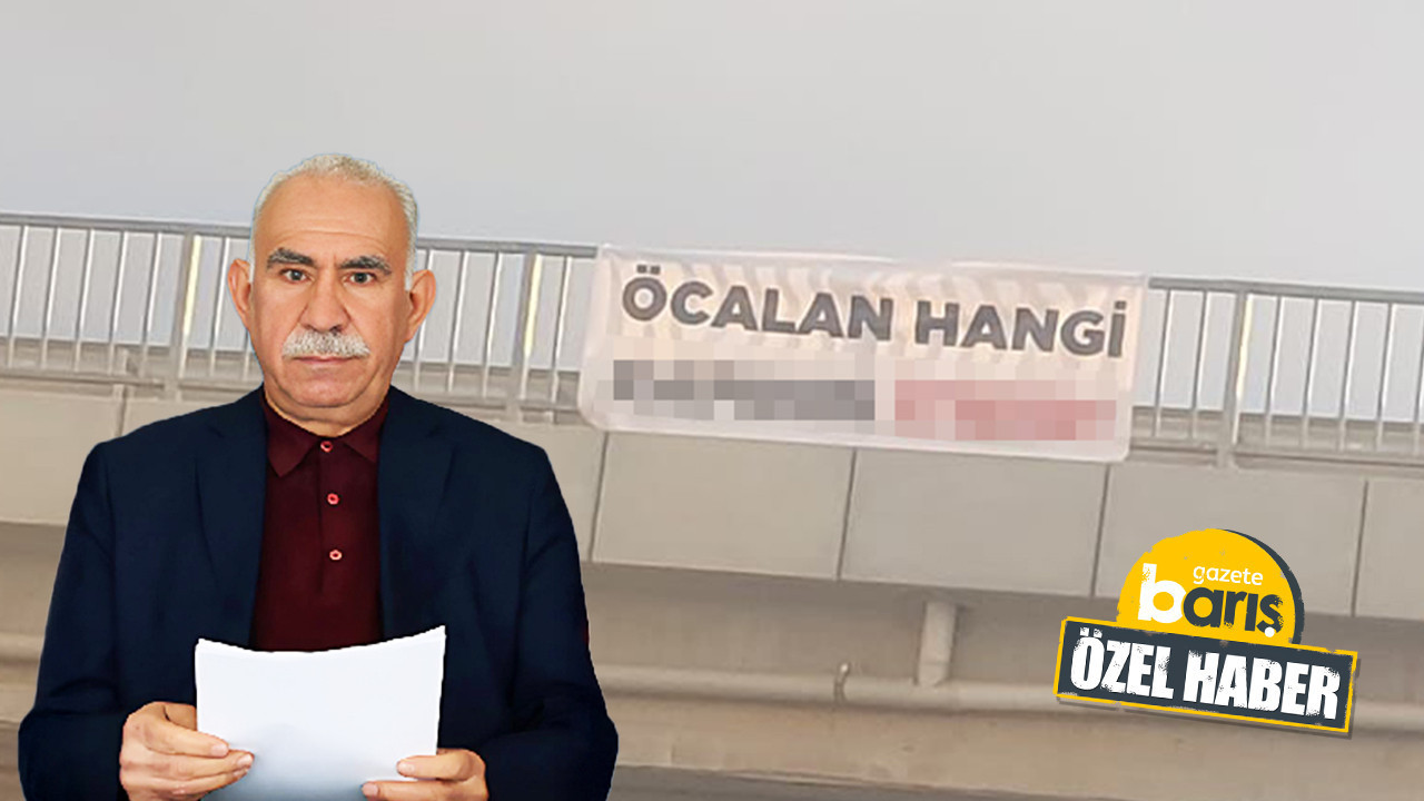 Kandıra’daki köprüde dikkat çeken “Öcalan” yazısı!